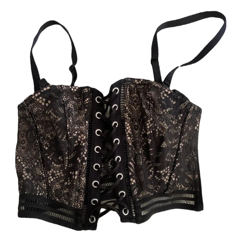 Victoria’s Secret Lace up Bustier Bra Top (S) NWT - Picture 3 of 3